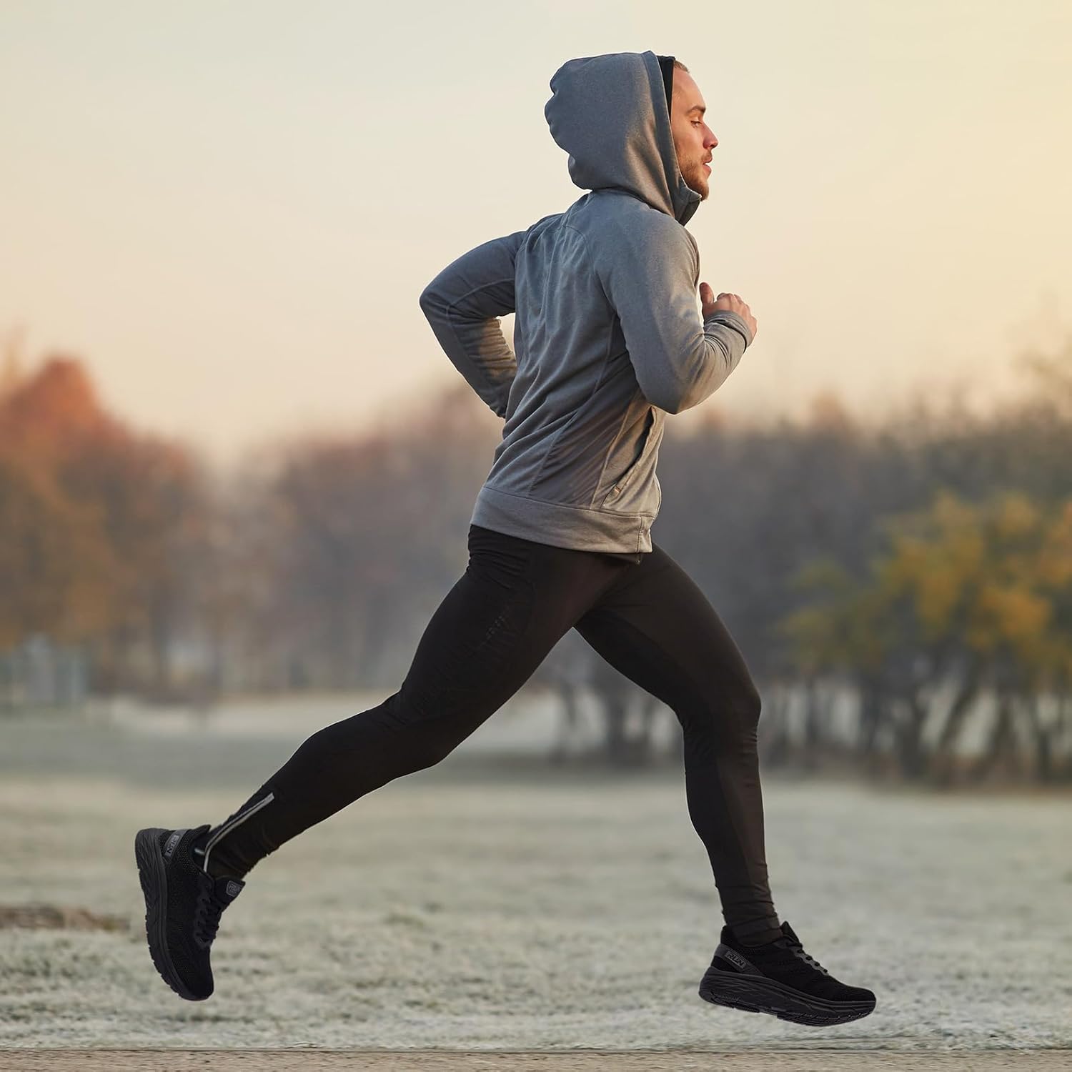 Slow Man Wide Toe Box Shoes for Men - Cushioned Road Running Shoe Non Slip Mens Walking Sneakers for Wide Feet Comfortable Athletic Gym Workout Sneaker - Image 2