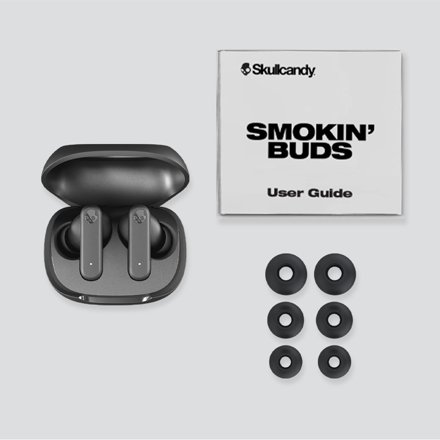 Skullcandy Smokin’ Buds Wireless Earbuds, Bluetooth Headphones, Noise Isolating Fit, Up to 20 Hours Battery, IPX4 Sweat and Water Resistant, Microphone for iPhone Android - Flame - Image 9