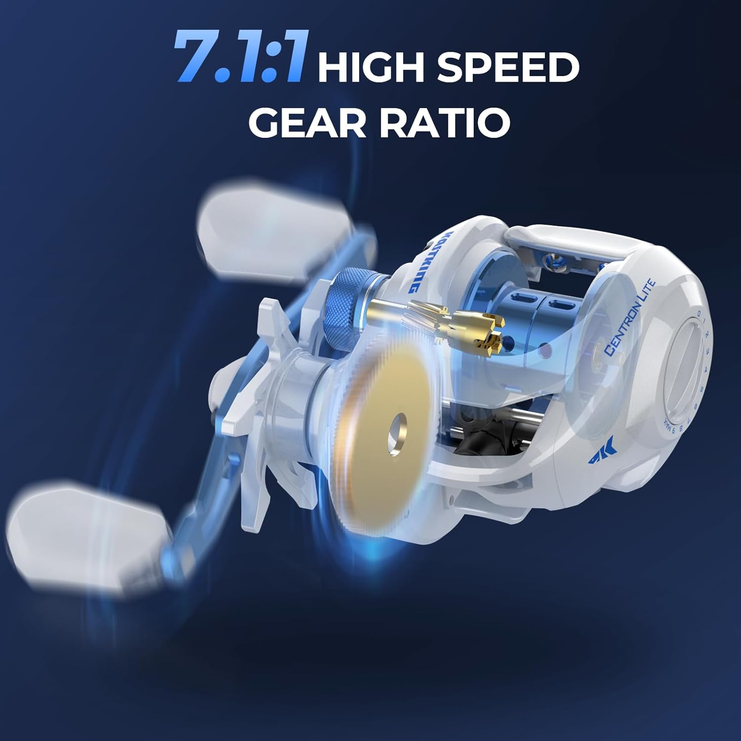 KastKing Centron Lite Fishing Rod and Reel Combo, IM6 Graphite 2Pc Blanks, Stainless Steel Guides with Ceramic Rings, Contoured EVA Handles & Fighting Butt, Split or Full Rear Handle Design, 13 Models - Image 7