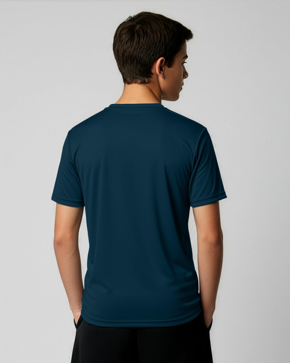 Real Essentials 5 Pack: Boys' Mesh Short Sleeve Athletic T-Shirt - Youth Kids Teens Active Basketball Tops (4-18 Years) - Image 6