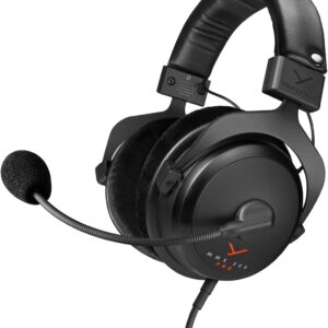 beyerdynamic MMX 300 PRO Closed Gaming Headset with Stellar.45 Driver and Condenser Microphone, Wired Gaming Headset Suitable for PC, Xbox, PlayStation and Nintendo Switch. Handmade in Germany