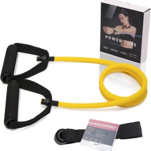 Resistance Bands with Handles for Working Out Women and Men, Exercise Bands with Door Anchor, Stretch Bands for Home Workouts, Simple Guide Included