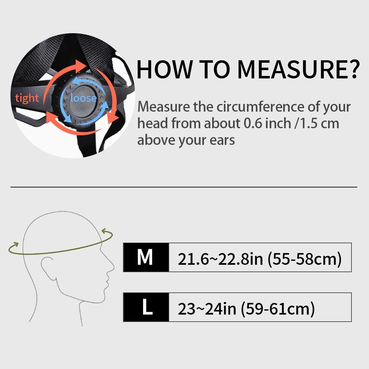 Bike Helmet for Adults, Lightweight Mountain Bicycle Helmet with USB Rechargeable LED Rear Light, Removable Sun Visor for Women, Men, Suitable for Cycling and Commuting - Image 4