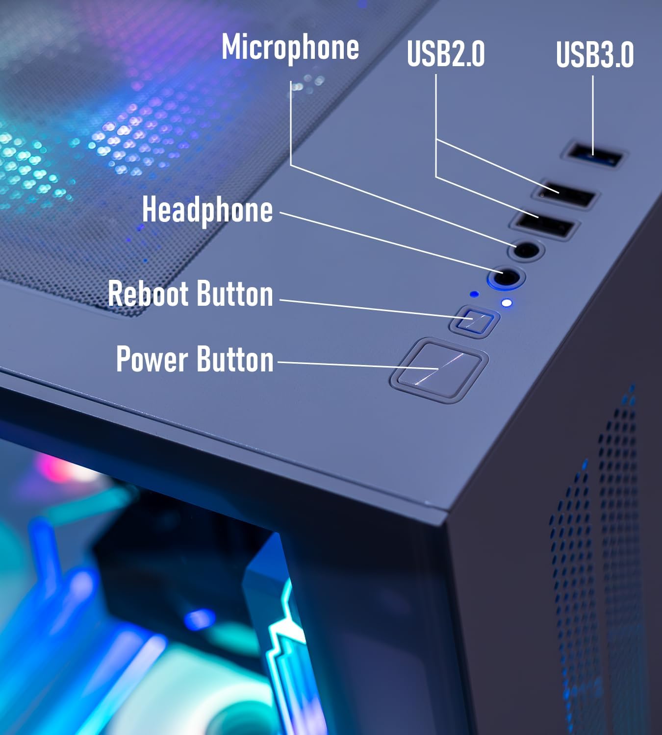 Gaming PC Computer Desktop – Ryzen 5 5500 up to 4.2GHz, Radeon RX 580 8GB GDDR5, 16GB DDR4 RAM, 1TB NVMe SSD, WiFi 6 & BT 5.4, Windows 11, 8× ARGB Fans, 650W PSU - Image 6