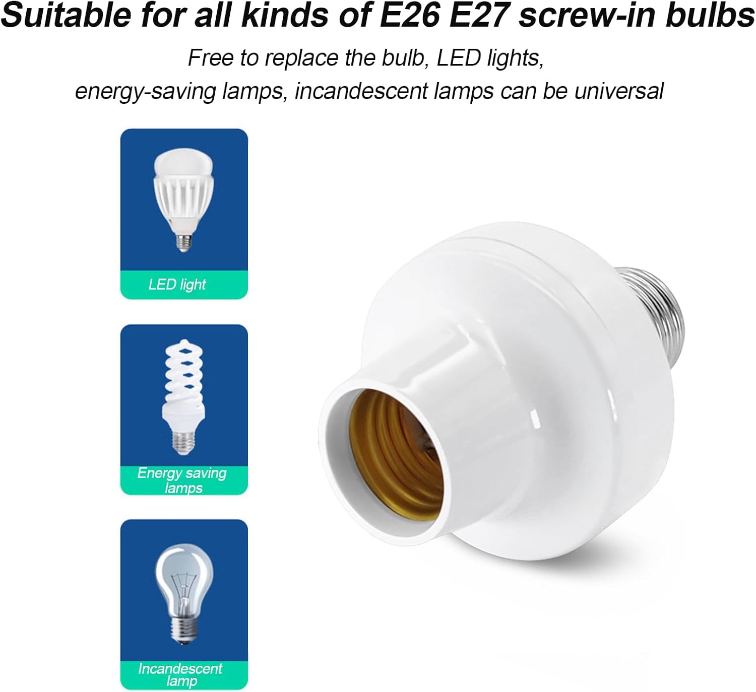 Smart WiFi Bulb Socket, Alexa Smart Light Bulbs, Light Bulb Socket Adapter, eWeLink APP Remote Timer and Group Control, Voice Control with Alexa and Google(2 Pack) - Image 9