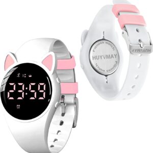 Fitness Tracker Pedometer Watch, No App No Phone Required, USB Charge 1 Hour for 20 Days Use, IP68 Waterproof Digital Watch with Alarm Clock Timer Distance Step Tracker for Kid Teen Boys Girls