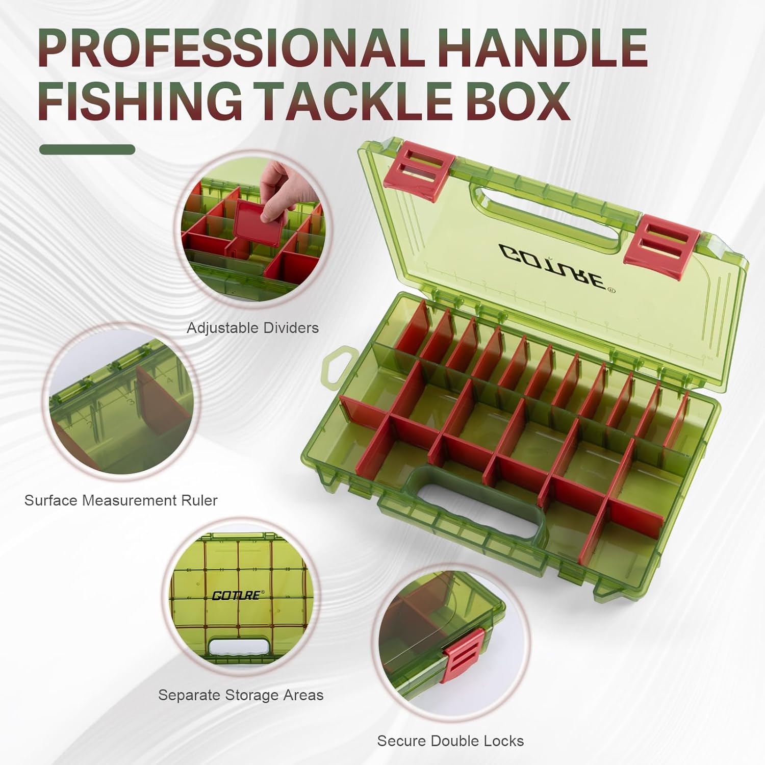 Goture Fishing Lures with Tackle Box and Fishing Tool Kit Set for Men Women, Include Fish plier, Fish Ruler, Fishing Gripper, Weigh Scale with Gift Box - Image 8