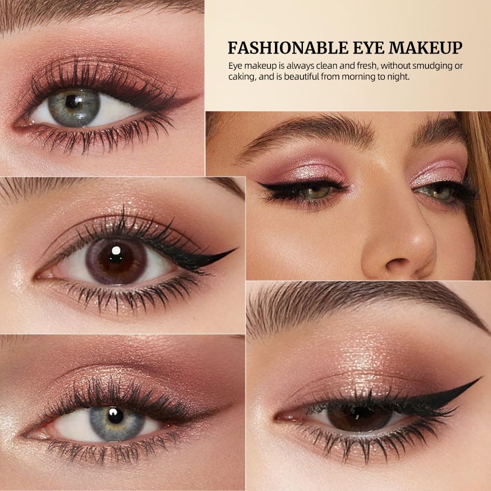 Rose Mauve Neutral Nude Eyeshadow Palette – 6 Matte & Shimmer Eye shadow, Soft Pink & Mauve Tones, Blendable Long-Lasting Eye Shadow Kit for Natural Everyday Makeup, Soft Glam Looks & Mature Eyes 2 - Image 7