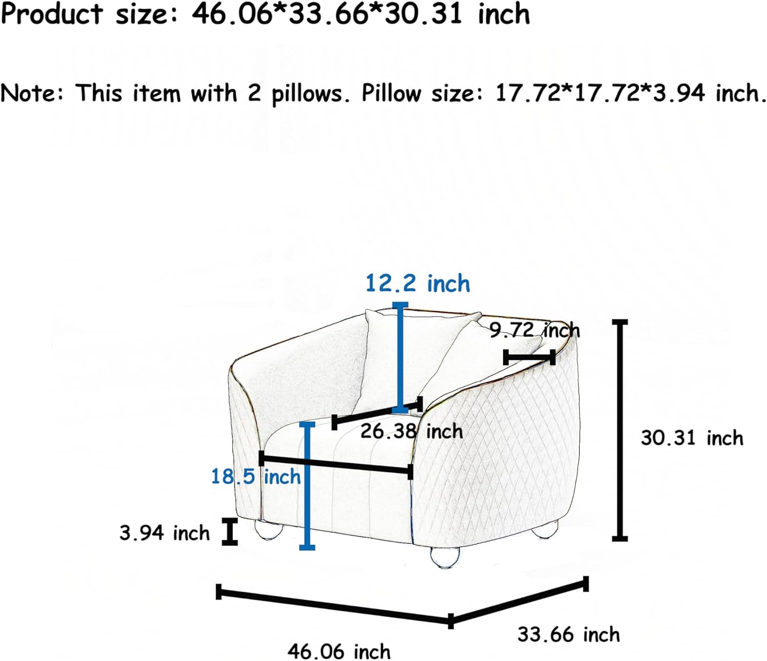 3-Piece Velvet Sofa Set - 85" 3-Seater Sofa & 2 Upholstered Armchairs, Modern Plush Spring Cushions, Solid Wood Frames, Spacious Deep Seats for Family Room & Office (Black, 1S+1S+3S) - Image 9