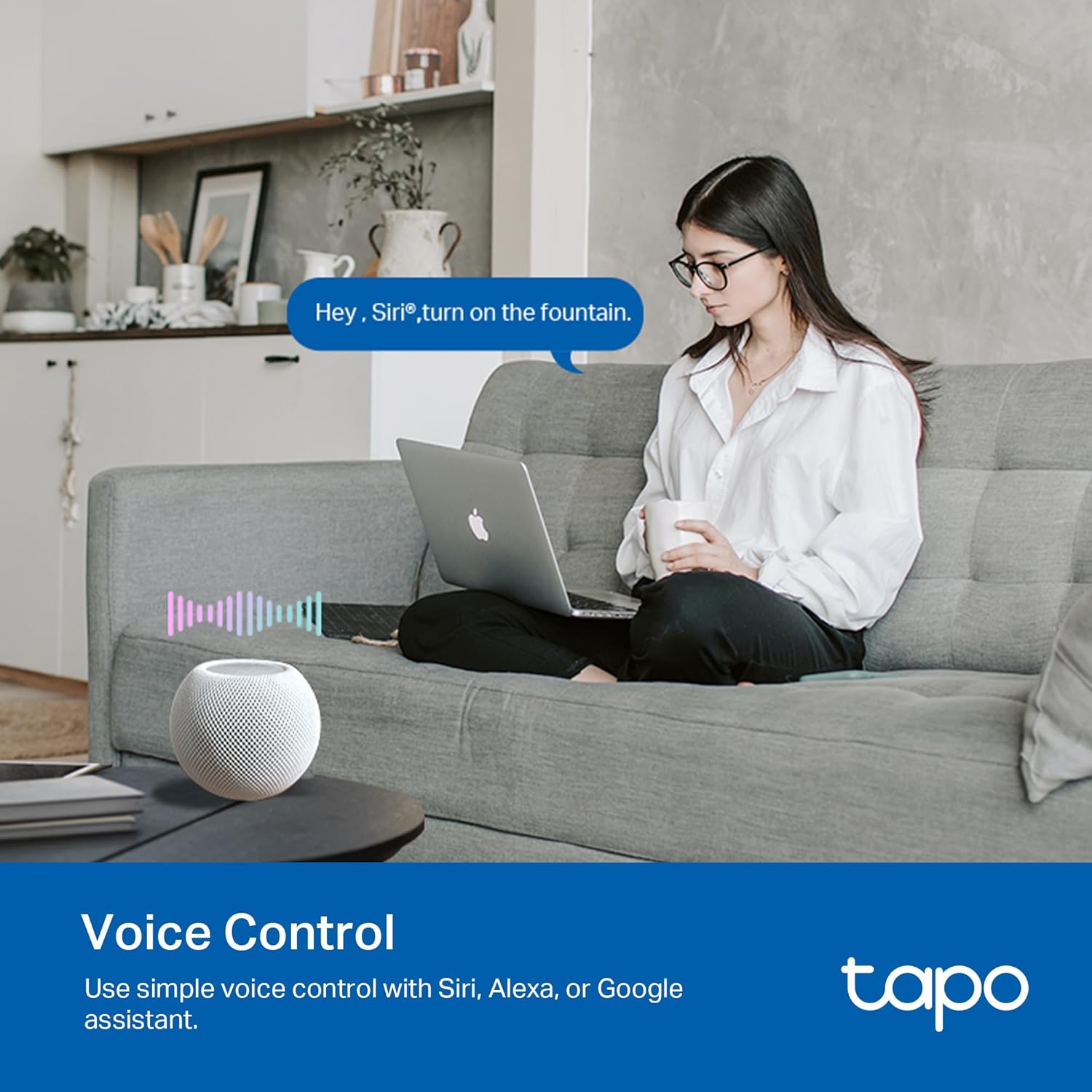 TP-Link Tapo Matter Outdoor Smart Plug, 2 Individual outlets, IP65 Weather Resistance, Works with Apple Home, Alexa, Google Home, Long Wi-Fi Range, 2.4G Wi-Fi Only, ETL Certified(Tapo P400M) - Image 7