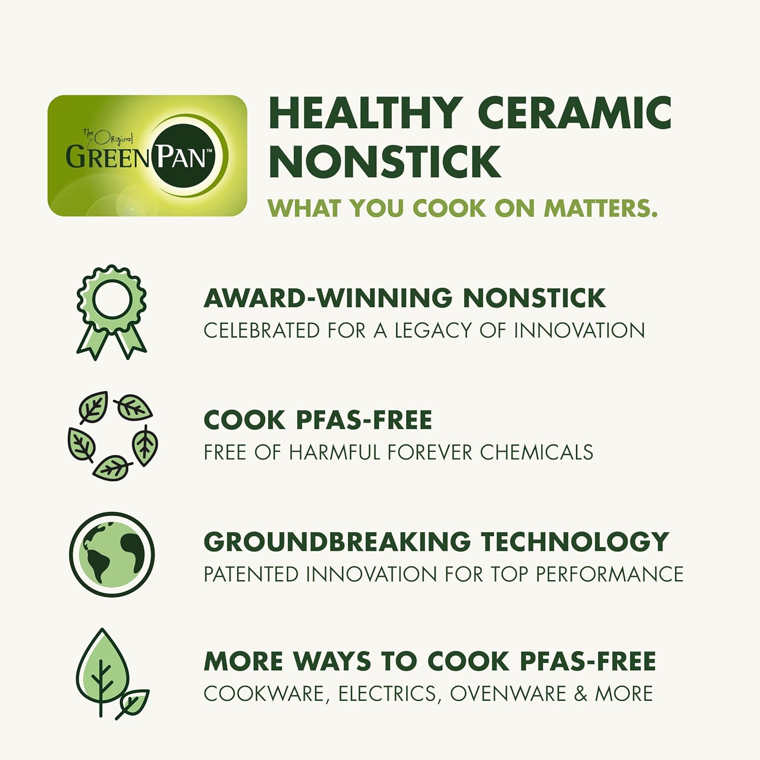 GreenPan Valencia Pro Ceramic Nonstick 22 Piece Cookware Set, Hard Anodized PFAS-Free Pots & Pans, Induction Ready, Compatible on All Cooktops, Dishwasher Safe, Oven Safe to 600F, Gray - Image 12