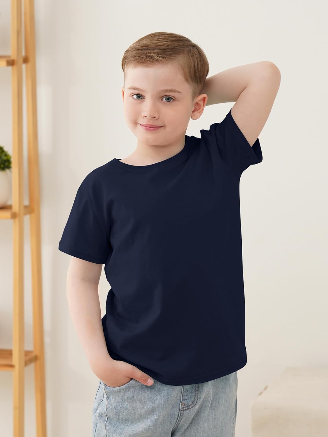 5 Pack Boys Shirts Short Sleeve Shirts for Boys Cotton T-Shirts Kids Toddler Tshirts Tees Clothes Summer Tops - Image 4
