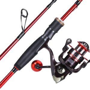 Sougayilang Fishing Rod and Reel Combo, Medium Fishing Pole with Spinning Reel, Baitcaster Combo, SuperPolymer Handle