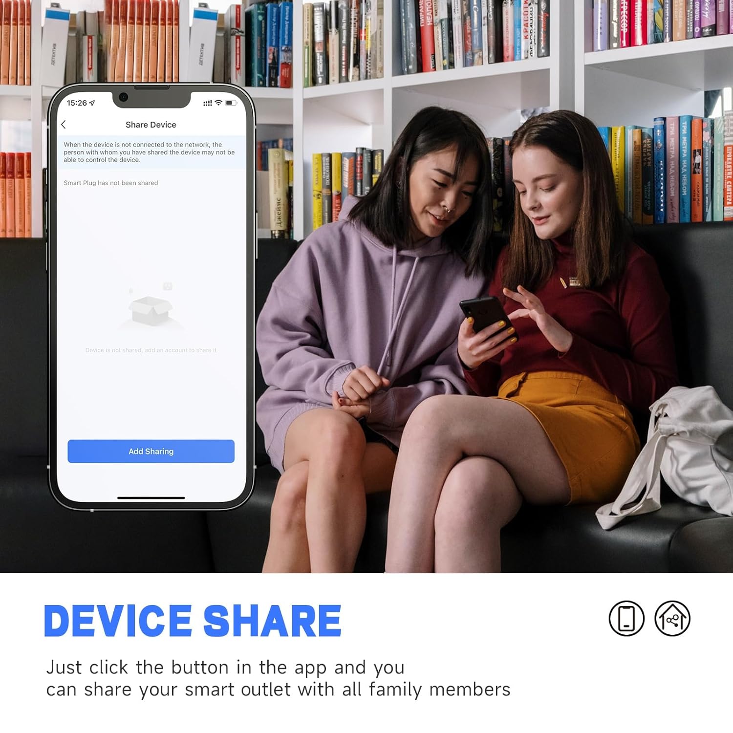 Smart Wall Outlet, 2 Individually Controlled Ports, 15Amp TR Receptacle Compatible with Alexa and Google Assistant, 2.4 GHz WiFi Outlet, Remote Control, White, ETL & FCC Approval - Image 6