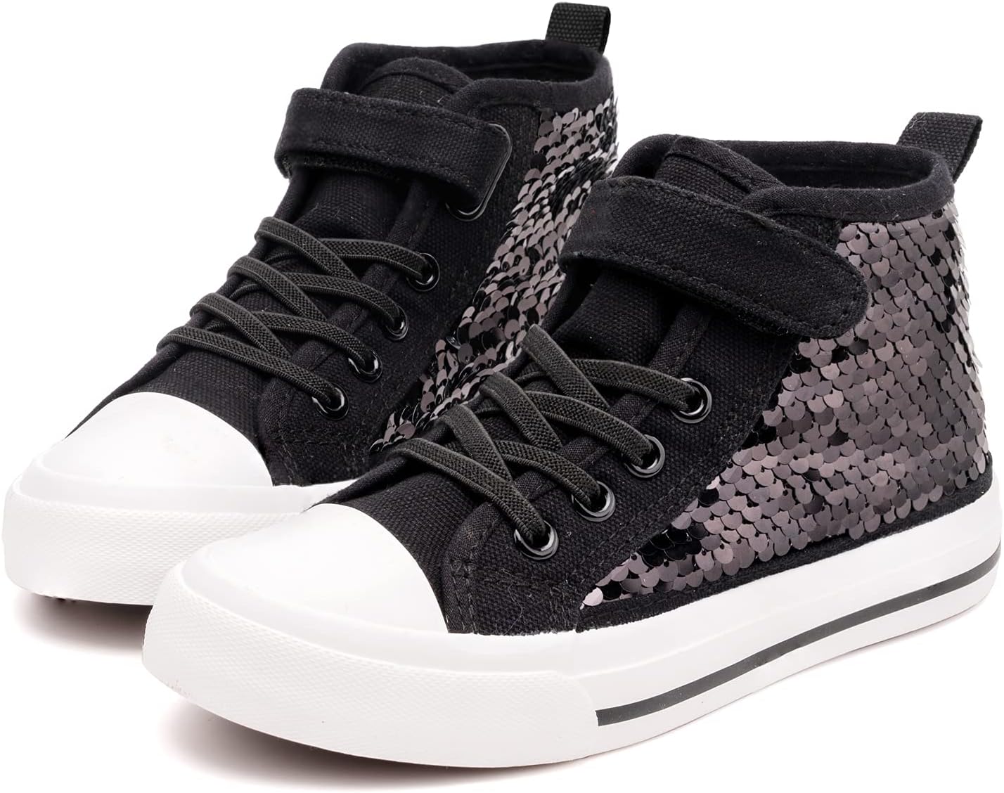 Toandon Kids Adorable Fashion High Top Casual Canvas Sneakers