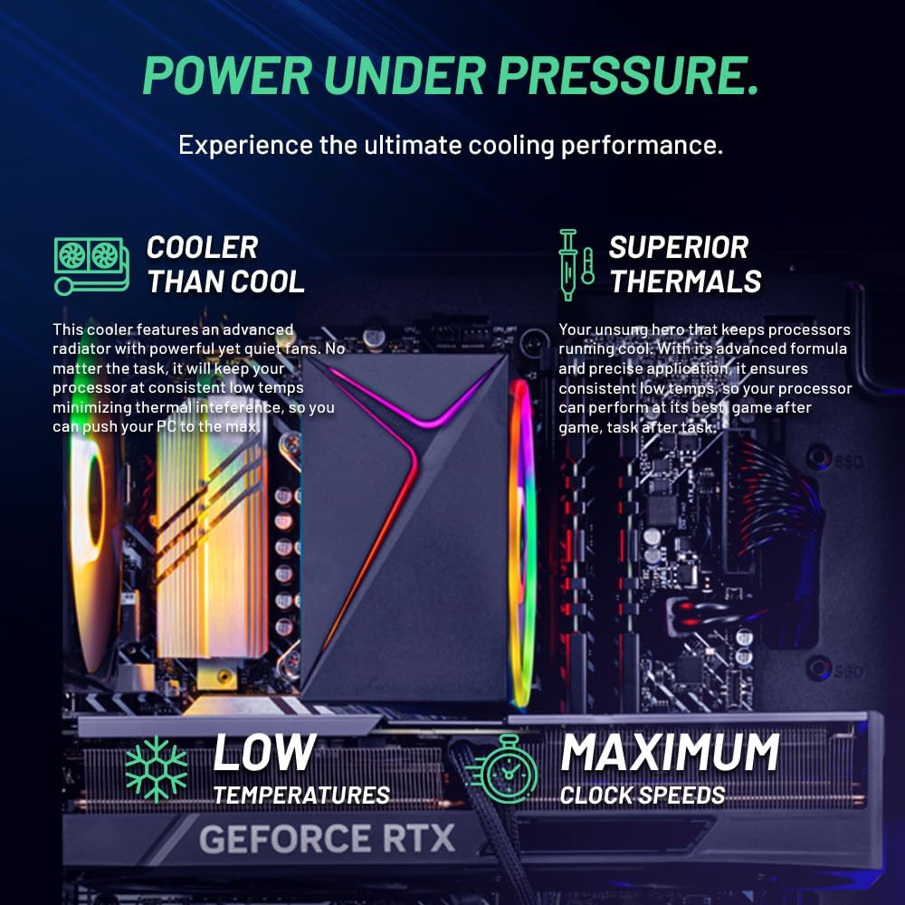 Skytech Nebula Gaming PC Desktop, Ryzen 5 5500 3.6 GHz (4.2GHz Turbo Boost), NVIDIA RTX 4060 8GB GDDR6X, 1TB SSD, 16GB DDR4 RAM 3200, 650W Gold PSU, Wi-Fi, Win 11 Home - Image 5