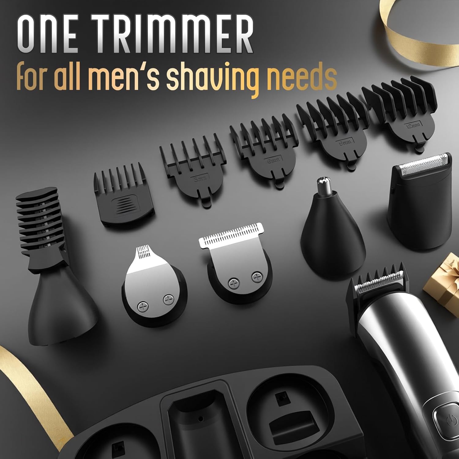 Ufree Beard Trimmer for Men, Waterproof Electric Razor for Nose, Body, Face & Mustache, Cordless Hair Clippers Shavers Grooming Kit, Valentines Day Gifts for Men Husband Father - Image 7