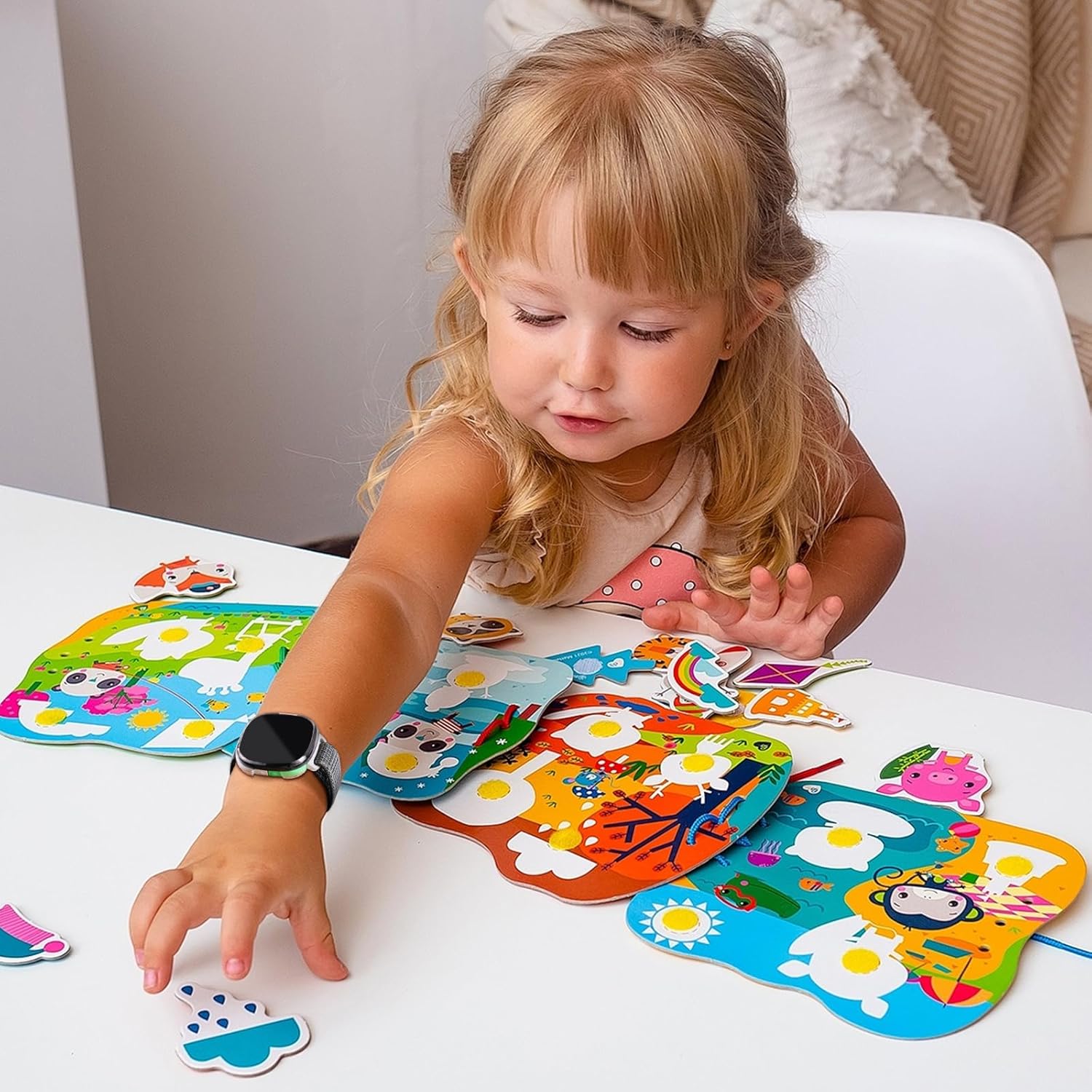 Kids Nylon Bands Compatible with Google Fitbit Ace LTE, Breathable Hook&Loop Strap Replacement for Boys Girls - Image 6