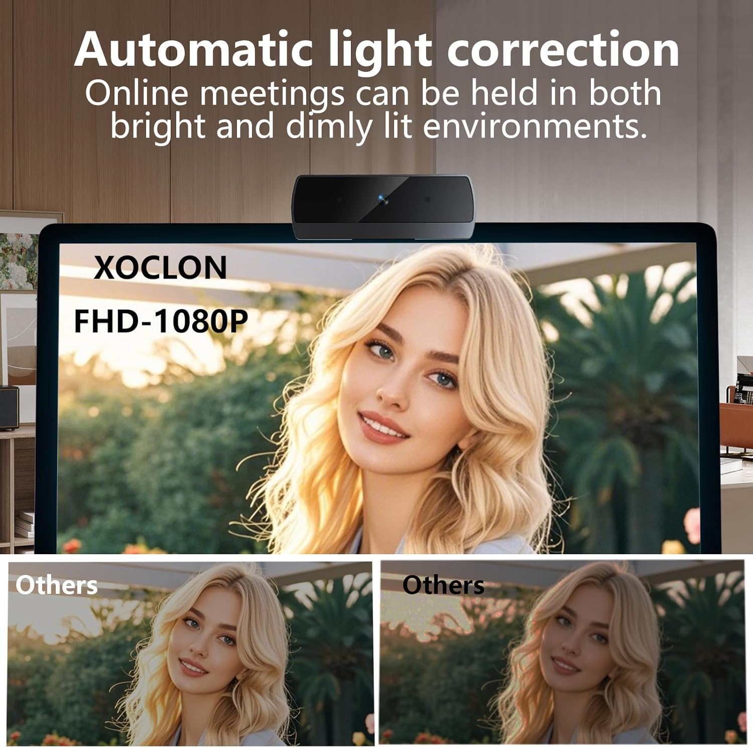 1080p Webcam for PC Laptop Desktop Computer, USB Webcam with Microphone, Streaming Camera, Plug & Play, for Meeting/Online Video Calls - Image 4