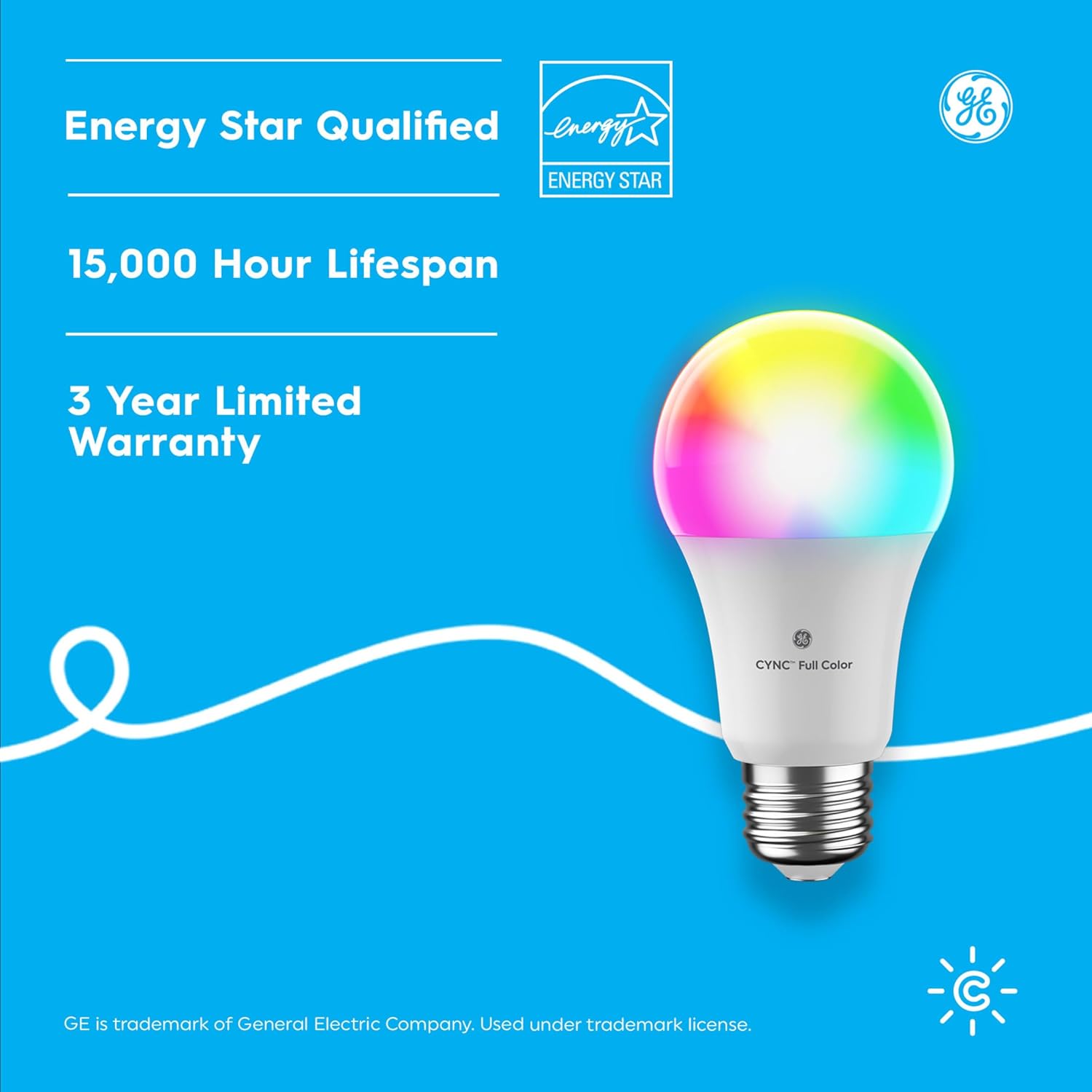 Cync GE A21 Smart LED Light Bulbs, Color Changing Room Decor, Bluetooth and WiFi Light Bulbs, 100W Equivalent, Work with Amazon Alexa and Google Home (4 Pack) - Image 9