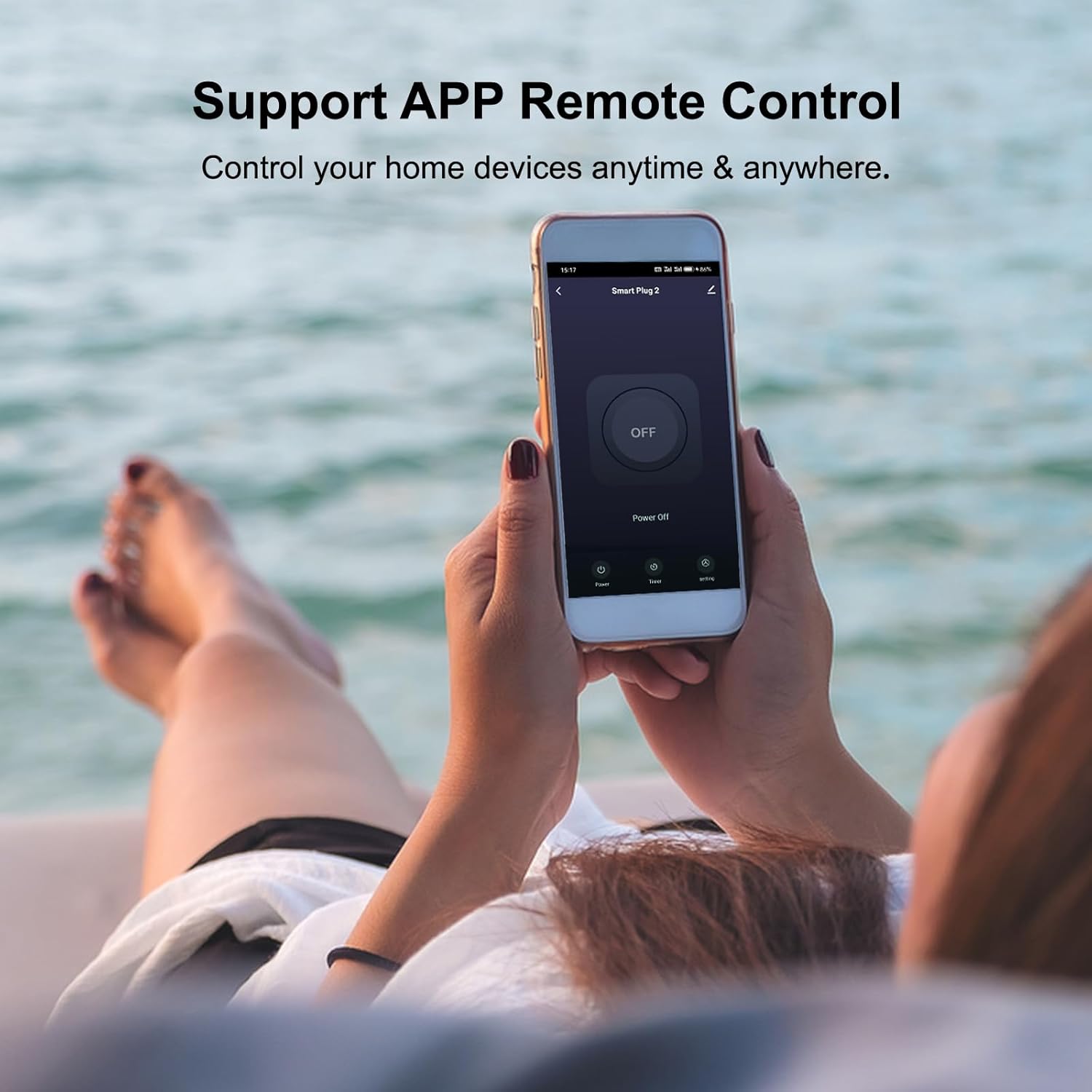 Smart Plug, WiFi Plugs Work with Alexa & Google Assistant, Smart Outlet with Timer & Group Controller, WiFi Outlet for Home, No Hub Required, ETL & FCC Certified, 2.4GHz WiFi, 10A, 2 Pack - Image 4