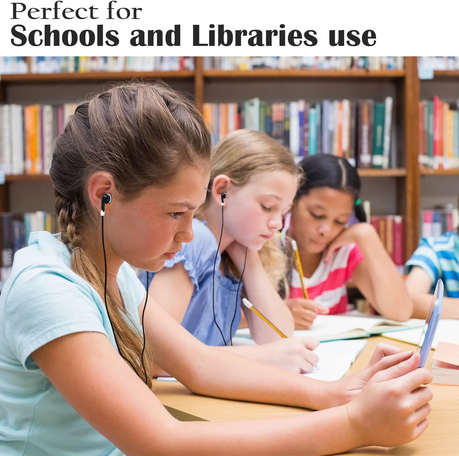 CN-Outlet Wholesale Bulk Earbuds Headphones 50 Pack for iPhone, Android, MP3 Player - Black - Image 6