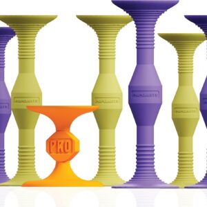 Popdarts Pro Pack Game Set (Purple and Yellow) – Indoor, Outdoor Suction Cup Throwing Game – Competition with a POP