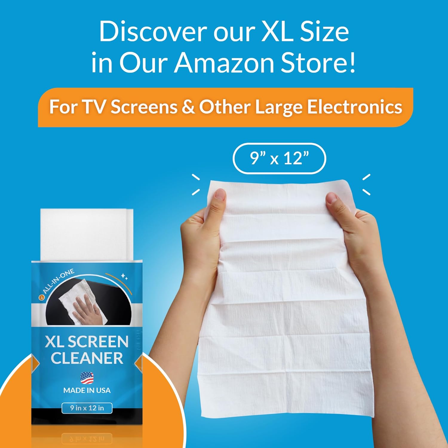 Screen Cleaner Wipes by iCloth – Individually Wrapped – Travel Size – Streak-Free (24 Large Wipes) - Image 8