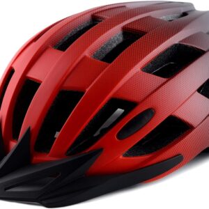 Adult Bike Helmets, Adjustable Mens Womens Bicycle Helmet, Lightweight Road Mountain Cycling Safety Sports Helmets with Detachable Visor