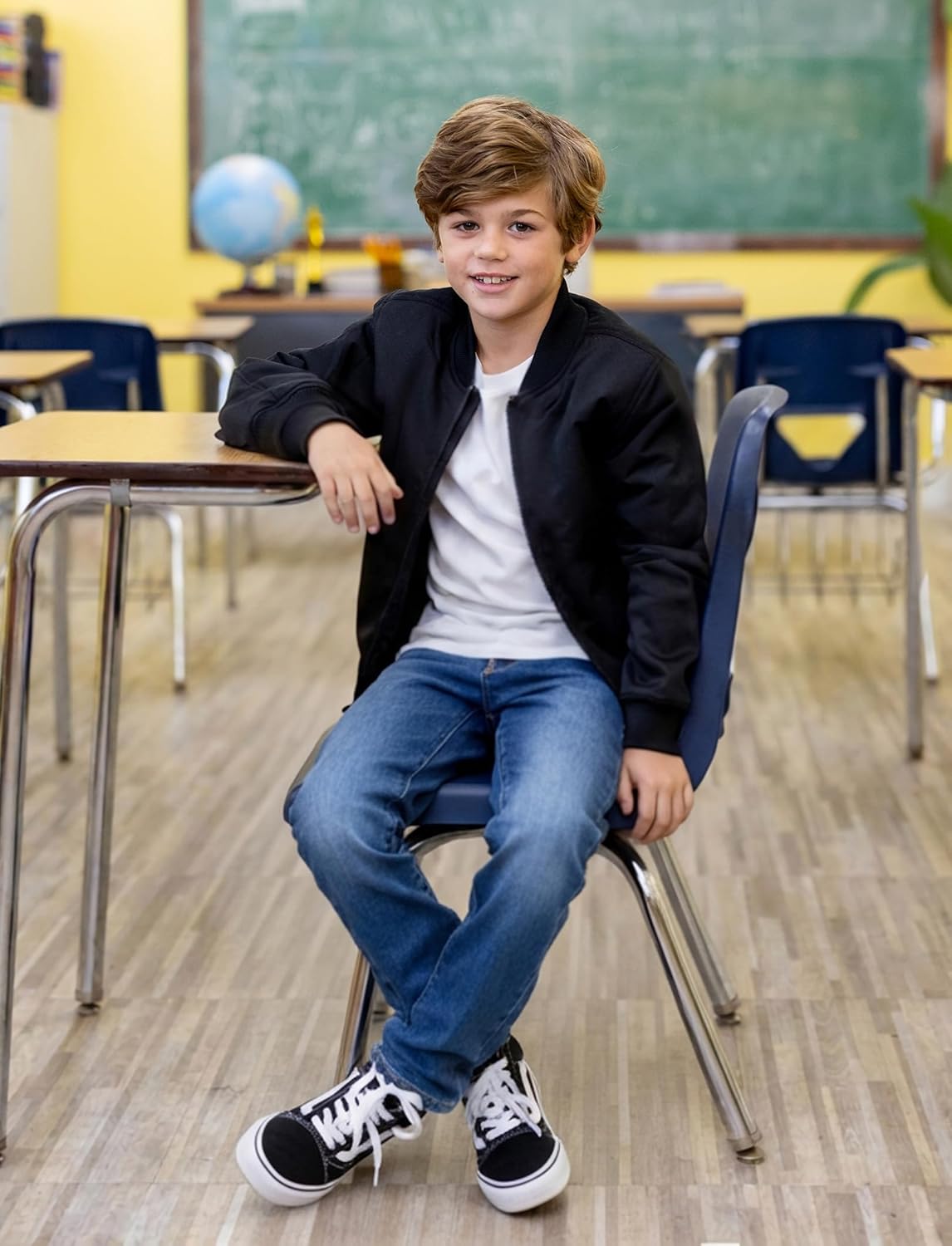 PATPAT Boys Bootcut Jeans Size 4-14 Years Classic Straight Leg Jeans with 5 Pockets - Image 5