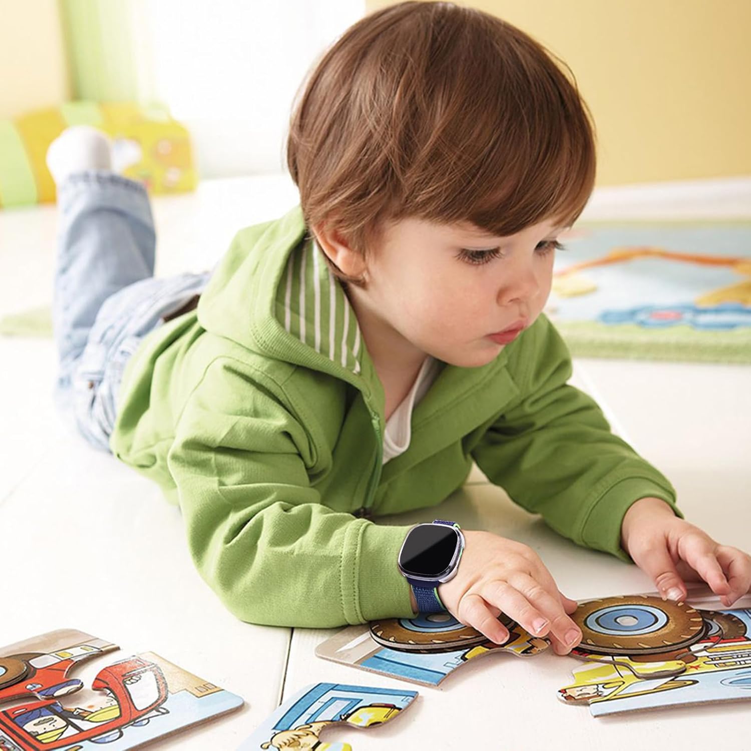 Kids Nylon Bands Compatible with Google Fitbit Ace LTE, Breathable Hook&Loop Strap Replacement for Boys Girls - Image 5