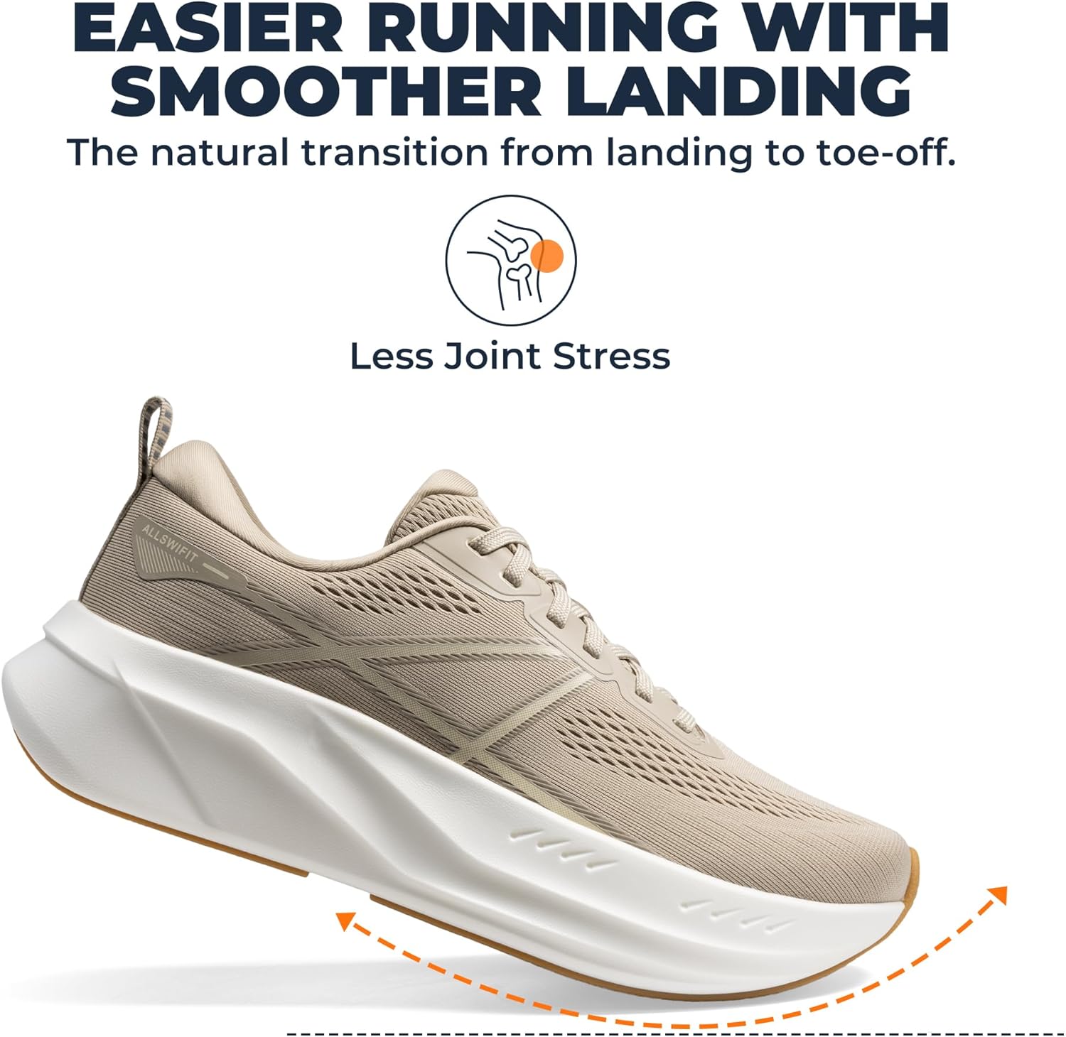 Men's Road Running Shoes Cushion Tennis Shoes Non-Slip Comfortable Lightweight Gym Workout Athletic Arch Support Walking Sneakers Active5K - Image 6