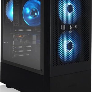 AVGPC Max Gaming PC – AMD RYZEN 5 5600X 6-Core, GeForce RTX 5060, 16GB RAM, 1TB M.2 NVMe SSD, Heat-Pipe Cooler Windows 11 Black