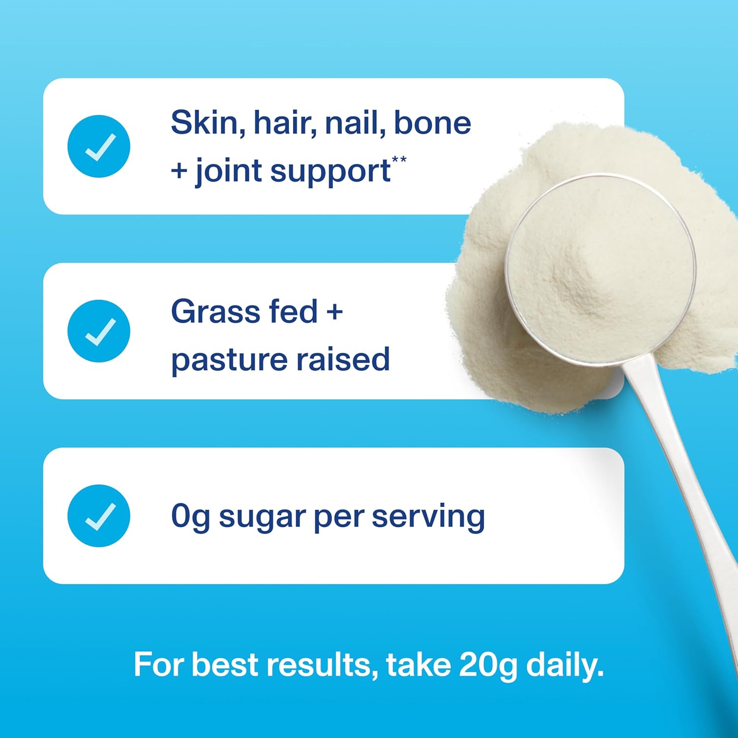 Vital Proteins Collagen Peptides Powder - Supports Hair, Nail, Skin, Bone & Joint Health, Unflavored, Collagen Protein 9.33 OZ - Image 7