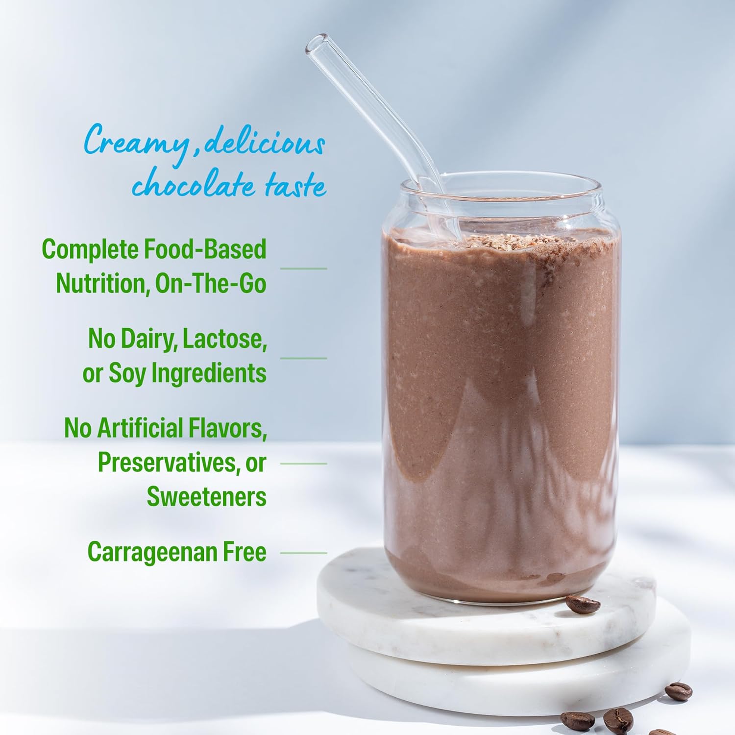 Orgain Organic Vegan Meal Replacement Protein Powder, Creamy Chocolate Fudge - 20g Plant Based Protein, Gluten Free, Dairy Free, Lactose Free, Soy Free, No Sugar Added, For Smoothies & Shakes - 2.03lb - Image 3