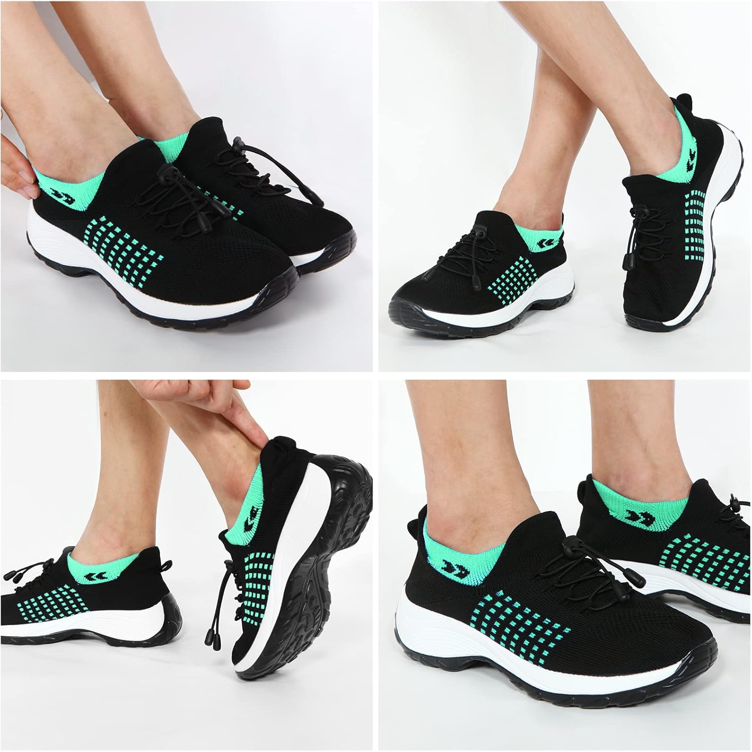 STUNAHOME Orthopedic Sneakers Breathable Women Walking Shoes Slip on Trainers Women's Comfortable Casual Ladies Athletic Shoe Thick Bottom - Image 2
