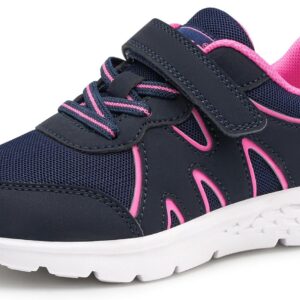 Stelle Girls Sneakers Kids Tennis Shoes with Non-Slip Sole Lightweight Breathable Athletic Sports Running Shoes for Toddler/Little Kid/Big Kid