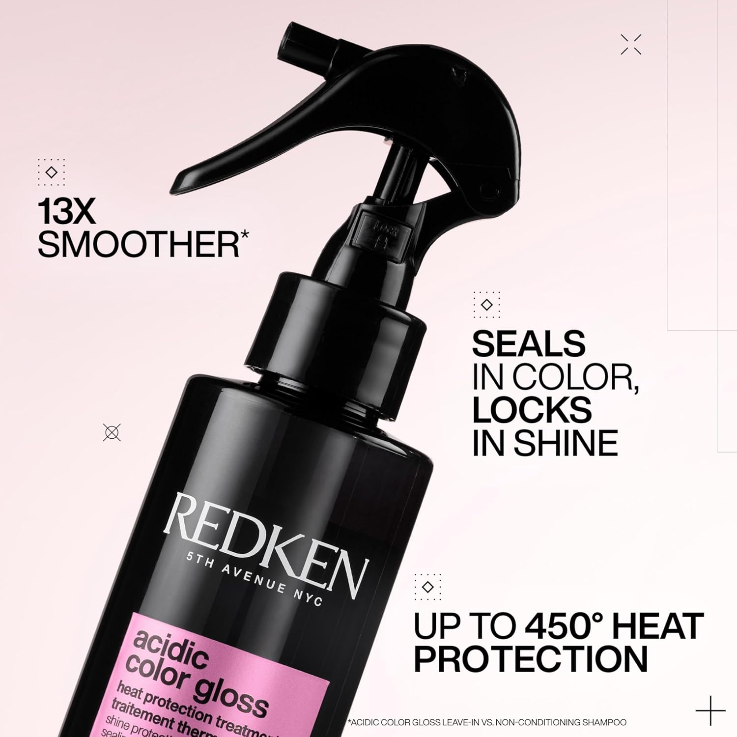 Redken Acidic Color Gloss Heat Protection Leave-In Treatment Spray For Color-Treated Hair - Conditions and Adds Shine, With Heat Protection - Image 2