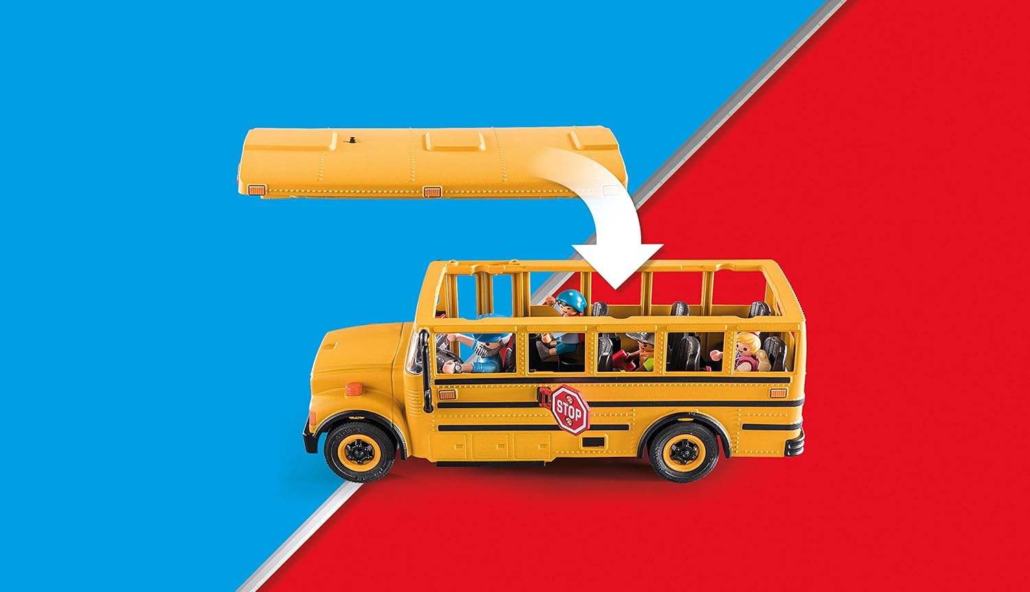 Playmobil School Bus with Accessories and 4 Figures - Image 3