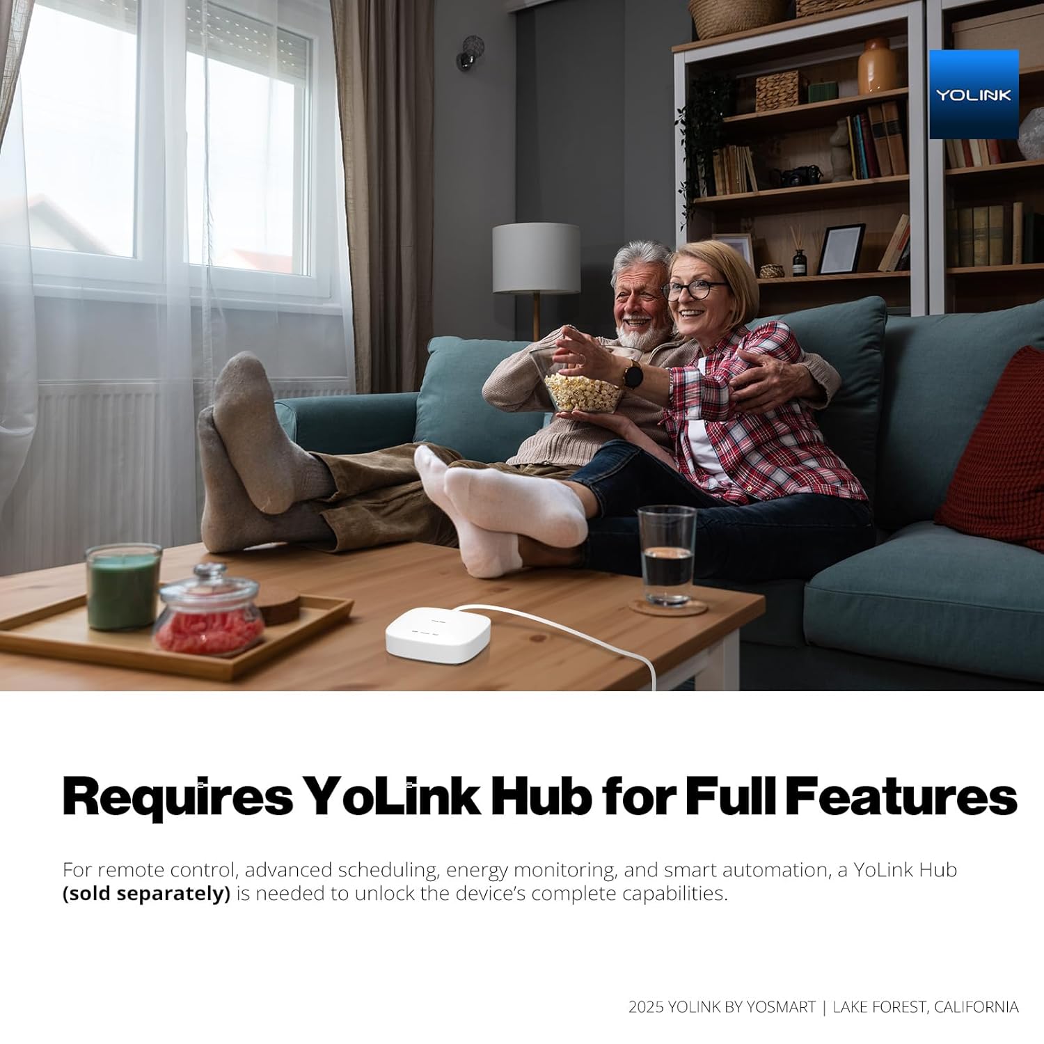 YoLink Smart Energy Plug 15A, LoRa Control up to 1/4 Mile, High-Power Appliances, Cylce Timer, Real-Time Power Monitor, Overload Protection, Notifications, Alexa, Google, IFTTT, Hub Required, YS6614 - Image 9