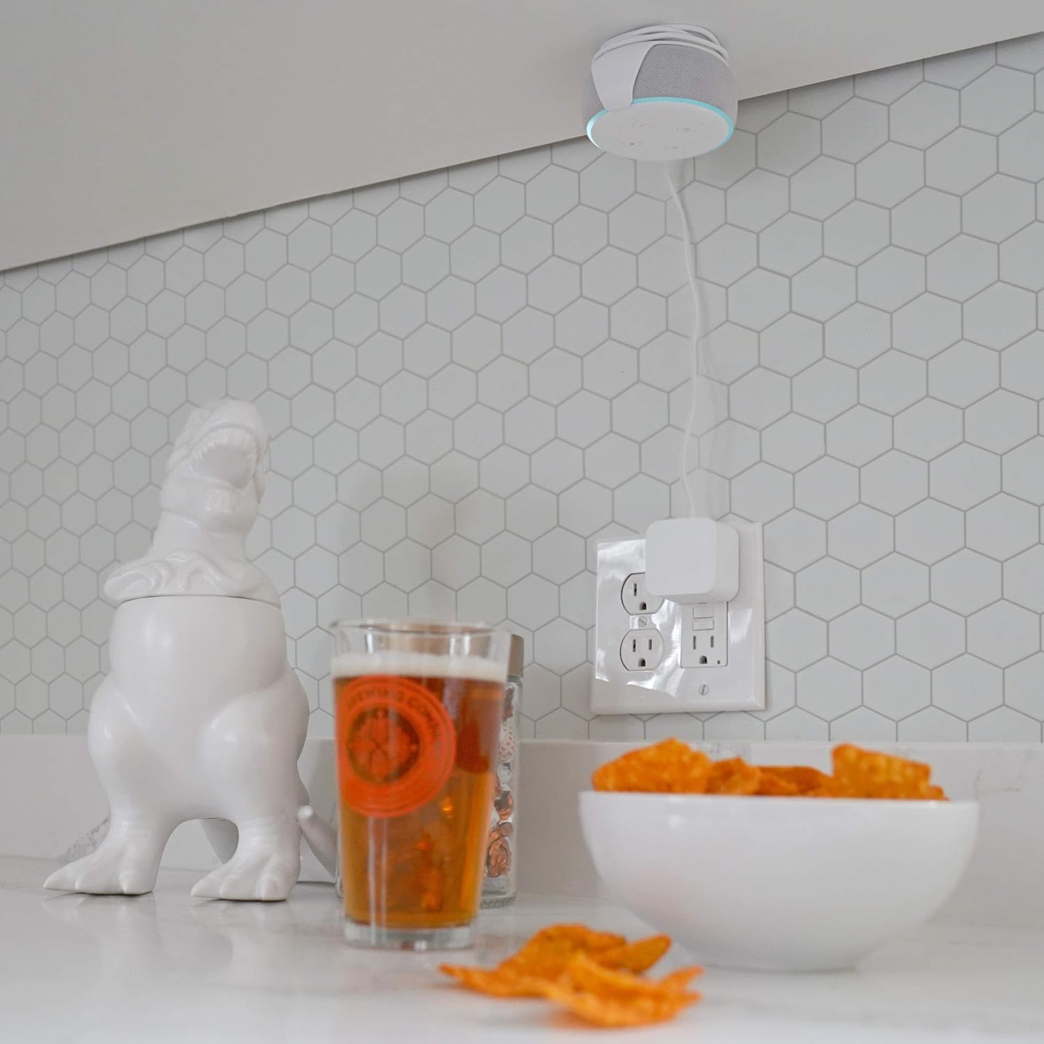 Made for Amazon Mount for Echo Dot (3rd Gen) - White - Image 8