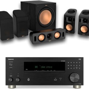 Klipsch Reference Cinema Dolby Atmos 5.1.4 System (Cinema System + Receiver)- Black