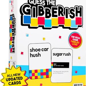 Guess The Gibberish Card Game for Families by Relatable, From The Creators of Incohereant, Fun Kids Games for Kids 12+, Game Night With Friends, Includes 400 Cards, Instructions, and 1 Sand Timer
