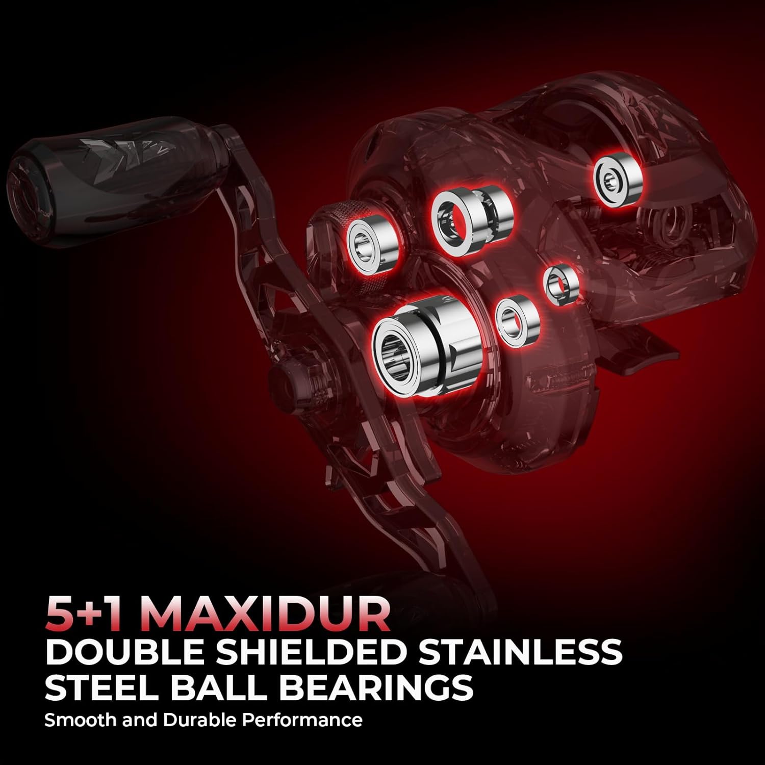 KastKing Royale Legend II Twin Tip Fishing Rod and Reel Combos, Spinning & Casting Combo, IM6 Graphite 2Pc Blanks, Extra Backup Tip Section, Stainless-Steel Guides, KastFlex Technology, EVA Handles - Image 5