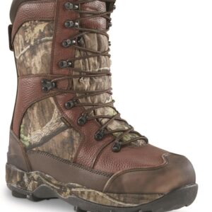 Guide Gear Leather Hunting Boots for Men Monolithic Extreme Waterproof Insulated, 2,400-gram Thinsulate Ultra