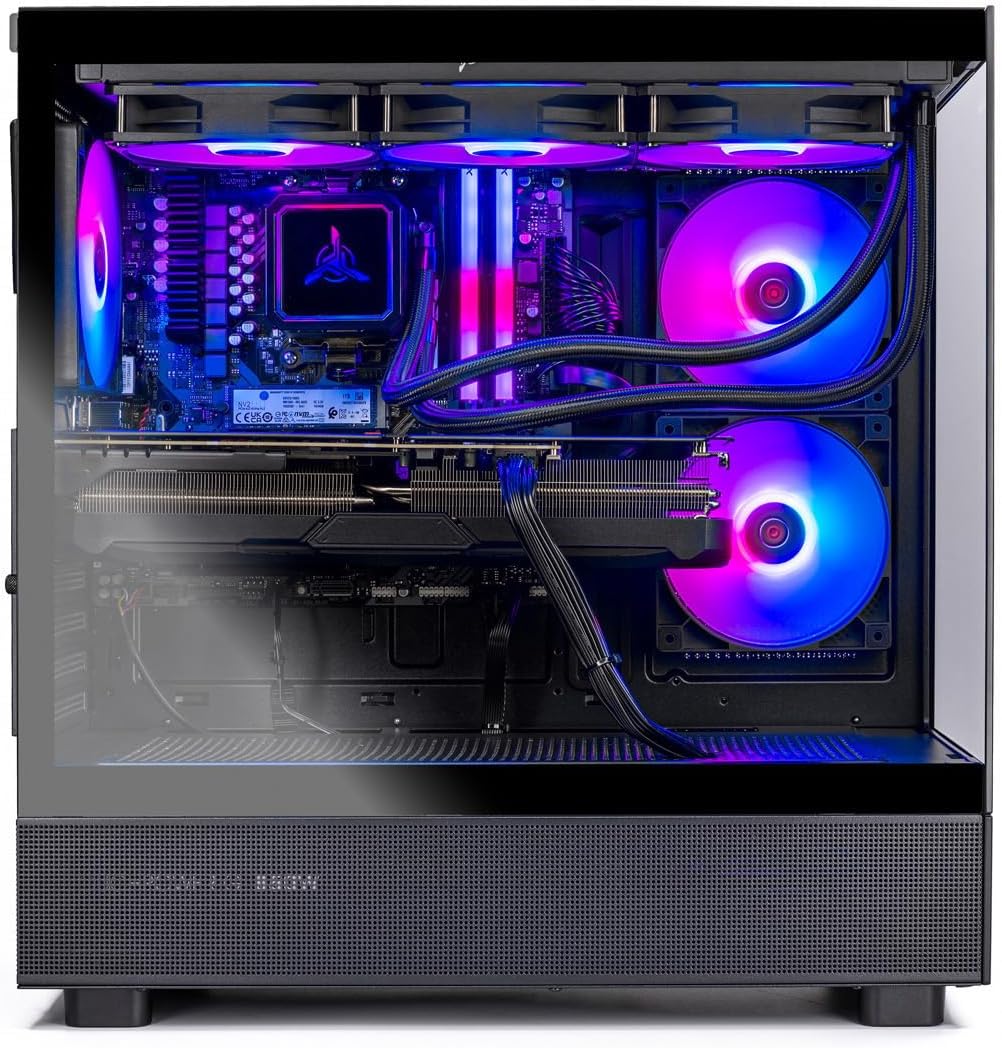 Skytech Gaming Azure 3 Desktop PC, Ryzen 7 9800X3D 4.7 GHz (5.2 GHz Turbo), NVIDIA RTX 5060 Ti 16GB, 2TB Gen4 NVMe SSD, 32GB DDR5 RAM 6000 RGB, 850W Gold ATX 3 PSU, 360mm ARGB AIO, Wi-Fi, Win 11 - Image 2