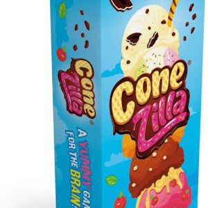 FoxMind Games: ConeZILLA – Learn Through Play with Ice Cream Scoops, Memory Board Games Category, Fun Educational Board Game for Kids, Family & Friends, First to 10 Scoops Wins, Ages 6 and up.