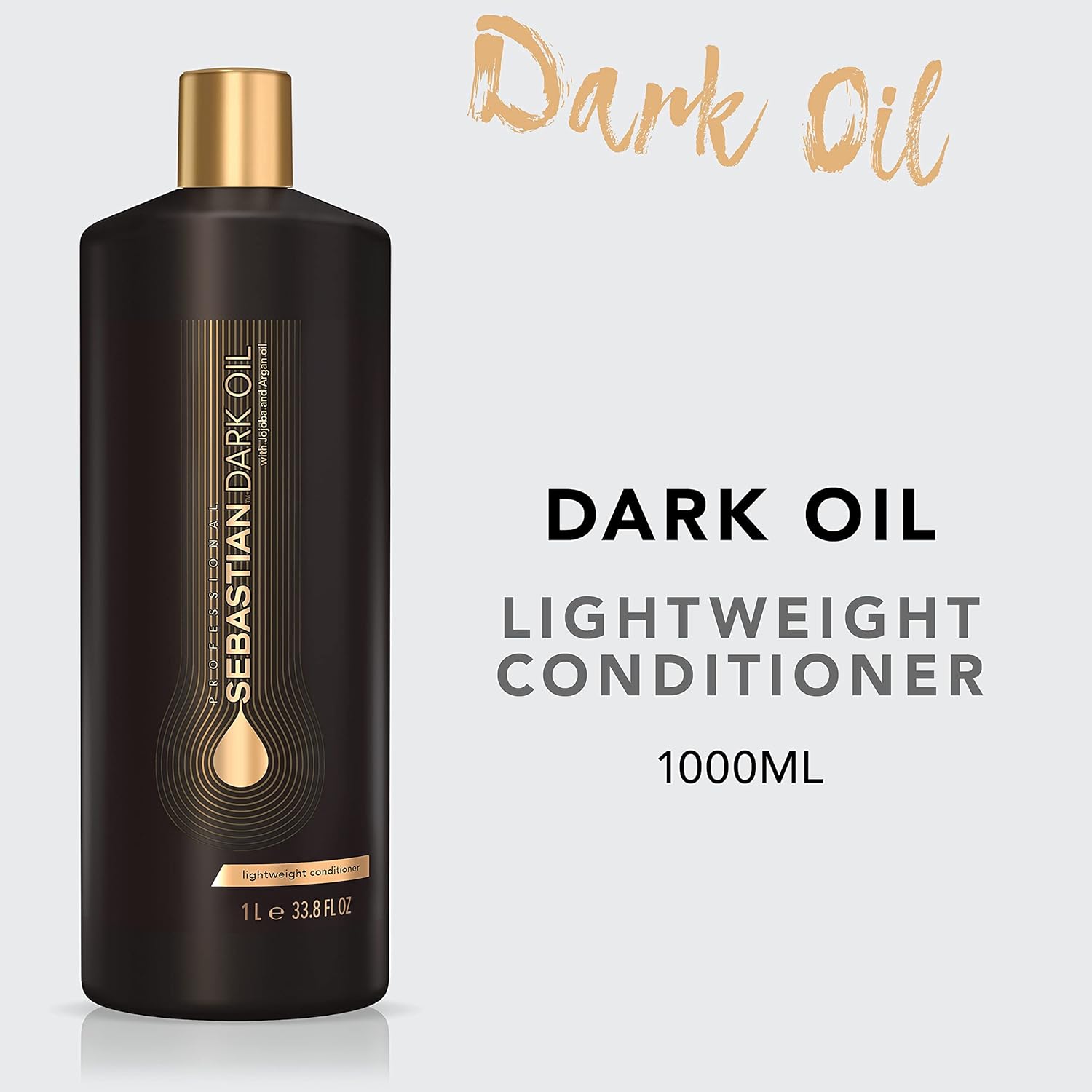 Sebastian Professional Dark Oil Lightweight Conditioner | Infused with Jojoba & Argan Oil for Silky, Smooth Conditioned Hair - Image 2