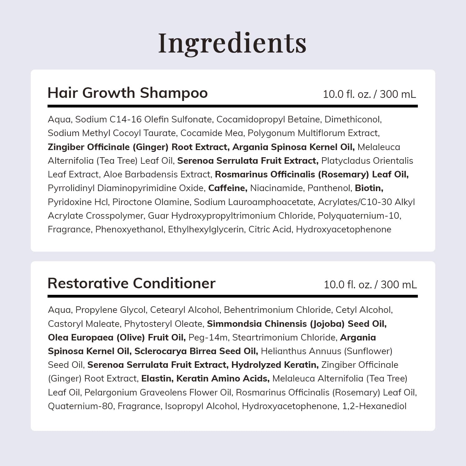 Hair Growth Shampoo and Conditioner Set - Rosemary & Biotin Shampoo and Conditioner for Hair Thickening - Botanical Boost for a Healthy Scalp, Hair Growth and Strengthen - Image 6