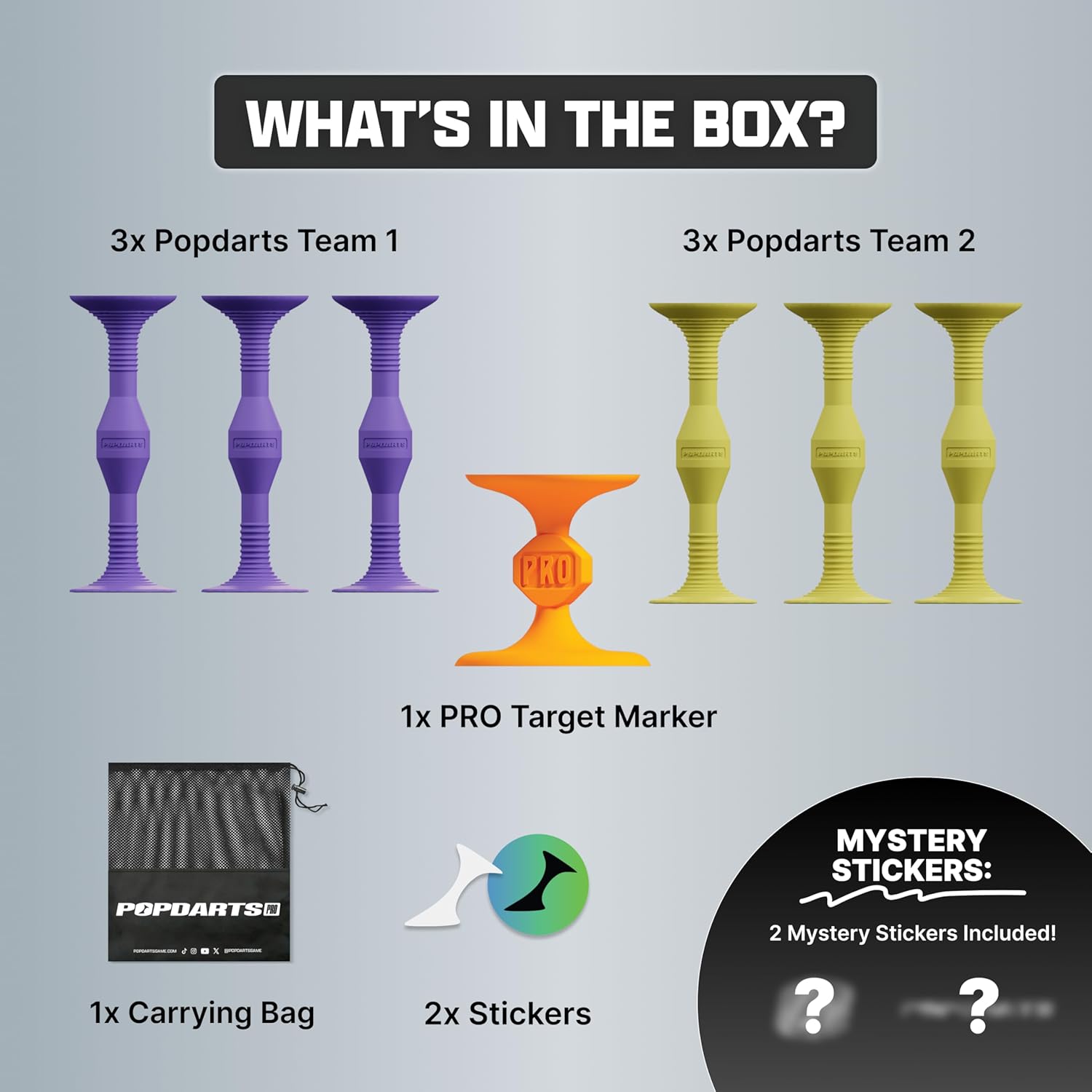 Popdarts Pro Pack Game Set (Purple and Yellow) - Indoor, Outdoor Suction Cup Throwing Game - Competition with a POP - Image 3